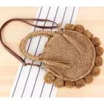Round Straw Bags Bohian Tassel Rattan Women Handbags Wen Crossbody Oulder Bags Designer BL Mer Beach SE