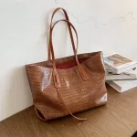 Ca Tote for Women Bags Designer PU Leather Oulder Bag Large Capacity Soft SOLID CR Stone Ss and Luxury Handbags SAC