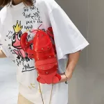 Funny Anim Women Oulder Mesger Bag Cartoon Chain Lady Hand Bags Pu Leather Phone Bag Crossobdy Bolsas Finina Q4