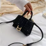 One-ONE-ONDER FE BAGS MESGER PORTABLE HANDBAG BRIT Leather Crocodile Pattern Mini Square Bag New Ca Bag