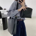 Vintage Bucet Oulder Bags For Women Large Capacity Soft Pu Leather Ladies Crossbody Bags New Fe Se And Handbag