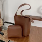 Vintage Bucet Oulder Bags For Women Large Capacity Soft Pu Leather Ladies Crossbody Bags New Fe Se And Handbag