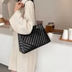 Solid Cr Pu Leather Oulder Bags For Women Winter Trend Branded Hand Bag Hi Capacity Handbags Trending Luxury