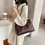 Solid Cr Pu Leather Oulder Bags for Women Winter Trend Brandddddddd Hi Capacity Handbags Trending Luxury