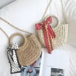 Ca Scarves Rattan Women Handbags Wicer Wicer WEN BASETS OULDER CROSBODY BAISB BOHIAN MMER BEACH STRAW BAGS LADIES SES