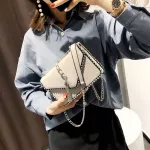 SML Square Bag Crossbody Bags for Women Leather Chain Oulder Handbag Ca SE MESGER BAG