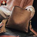 Beibaobao Bags Women Wide Oulder Belt Bucet Single Oulder Bag Tassel Solid Crossbody Bags For Ladies Mesger Pac