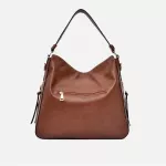 Hobo Bag Leather Women Handbags Fe Leire Oulder Bags Ses Vintage Bolsas Large Capacity Tote Bag