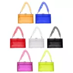 Women Clear Acrylic Box Clutch Crossbody Bag Se For Concert With Detachable Chain Resin Ort Strap