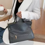 Hi Quity Pu Leather Women Handbags Mesger Bags Designer Ladies Oulder Bag Ca Weave Crossbody Bags For Women