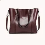Women Bag L Wax Women's Leather Handbags Luxury Lady Hand Bags With Se Pocet Women Mesger Bag Big Tote Sac Bols
