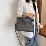 Hi Quity Pu Leather Women Handbags Mesger Bags Designer Ladies Oulder Bag Ca Weave Crossbody Bags For Women