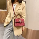 Sml Square Handbag Pu Leather Crossbody Bags For Women Trend Hand Bag Women's Branded Oulder Bag Ladies Mesger Bags