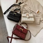 Sml Square Handbag Pu Leather Crossbody Bags For Women Trend Hand Bag Women's Branded Oulder Bag Ladies Mesger Bags