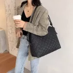 Ersize Oxford Women Oulder Bag Diamond Lattice Handbag Large B Big Oer Bag Luxury Brand New Trend Sac A Main