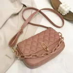 Sml Diamond Lattice Oulder Bags For Women New Trend Quity Plaid Leather Crossbody Bag Fe L-Match Chain Tote Bag