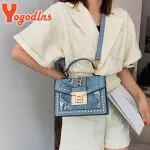 Yogodlns Luxury Serpentine Oulder Bag Women Pu Leather Crossbody Bag Chains Mesger Bag Loc Lady Handbag Sac