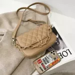 Sml Diamond Lattice Oulder Bags For Women New Trend Quity Plaid Leather Crossbody Bag Fe L-Match Chain Tote Bag