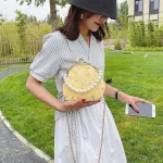 Exquisite Brdery Oulder Bags Women's Dinner Chain Crossbody Bag Pearl Decoration Handbag