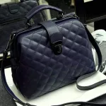 Women Handbag Genuine Leather Handbag Doctor Bag Women Oulder Bag Sml Plaid Rivets Crossbody Handbag Women Bags35