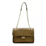 Crocodile Pattern Square Crossbody Bag New Hi Quity Pu Leather Women's Designer Handbag Vintage Oulder Mesger Bag