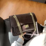 Crocodile Pattern Square Crossbody Bag New Hi Quity Pu Leather Women's Designer Handbag Vintage Oulder Mesger Bag