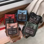 Letter Pattern Bucet Bag Pu Leather Oulder Bags For Women Winter Tether Lady Crossbody Bag Luxury Brand Handbags
