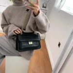 Crocodile Pattern Square Crossbody Bag New Hi Quity Pu Leather Women's Designer Handbag Vintage Oulder Mesger Bag