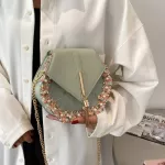 New Ladies Hexagon E Tote Bag Spring Mmer Hi Quity Lady Designer Handbag Lady Chain Oulder Travel Bag