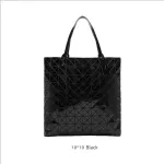 Oulder Bags 9*9 Grid Japan Style Foldable Fe Bag Square Triangle Pattern Adjustable Oulder Strap Women's Handbags