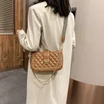 Diamond Lattice Pu Leather Oulder Bags For Women Fe Sml Crossbody Bag Luxury Handbags Women Bags Designer