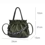 Brand Designer Woman Crossbody Bag Soft Pu Cloud Bags Trend Thic Chain Handbag Luxury Fe Oulder Bag Folds Tote