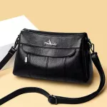 Annmouler Women Crossbody Bag Pu Leather Oulder Bag Quity Ladies Mesger Bag Zier Women Handbag Se 2 Straps