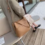 CASAUL BUCETS BAG for Women Designer Bags Luxury Soft PU Leather Crossbody Bag Large Capacity Totes Ladies Big Ses