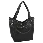 Designer Handbags Hi Quity Large Capacity Ng Tote Bag Ladies Pu Leather Rivet Mesger Oulder Bags Handbag