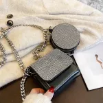 Mini Bag New Thic Chain Two-In-One Bag Wern Style Diamond Oulder Mesger Bag Orean Version