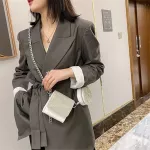 Mini Bag New Thic Chain Two-In-One Bag Wern Style Diamond Oulder Mesger Bag Orean Version