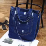 New Women's Denim Oulder Bag Cowgirl Ng Bag Ladies And Women Torn Jeans Sol Design Bos Bag Ca Handbag