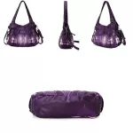 Clearance Promotion Large Double Zier Multi Pocet Oulder Bags Waed Pu Leather Ses Tote Bags Women Handbags For Ladies