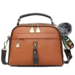 Girl Mesger Bags with Fair Bl Tassel Pu Leather Handbag for Women Fe Oulder Bags Ladies Party Handbags