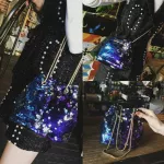 1pc New And Classic Women's Mermaid Sequin Glitter Bag Leather Se Oulder Crossbody Handbag
