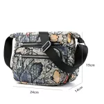 Nylon Oulder Bag For Women Waterproof Multi-Pocet Zier Mesger Bag Flower Travel Ses And Handbags Bolsa Finina Sac