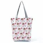 Miyahouse Mer Beach Bag Women Oulder Bag Canvas Printing Tote Handbag Fe Ng Bag