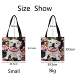 Gothic Cartoon Girl Ng Bag Girls Print Tote Haruu Oer Bag Women Canvas Oulder Bag Fe Funny Eco Large-Capacity