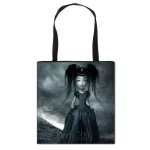 Gothic Cartoon Girl Ng Bag Girls Print Tote Haruu Oer Bag Women Canvas Oulder Bag Fe funny Eco Large-Capacity
