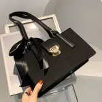 Crocodile Pattern Square Tote Bag New Hi Quity Pu Leather Women's Designer Handbag Vintage Hi Capacity Oulder Bags