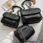 Vintage Square Crossbody Bag New Hi Quity Pu Leather Women's Designer Handbag Chain Oulder Mesger Bag