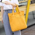 Women Leire Canvas Oulder Bag Large Capacity Fe Crossbody Bag Big Tote Handbag Folding Reusable Solid Cr Ng Bag