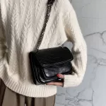Vintage Square Crossbody Bag New Hi Quity Pu Leather Women's Designer Handbag Chain Oulder Mesger Bag