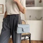 Chain Oulder Bag Sml Pu Leather Crossbody Bags For Women Solid Cr Oulder Handbags Fe Cross Body Bag
